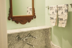 Traditional American Colonial Interior Half Bathroom - Bob McGrath Construction