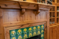 Colorado Springs Classic American Colonial Style Fireplace with Unique Detail