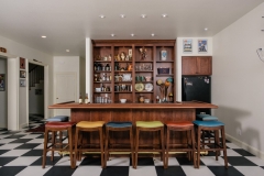 Quirky American Colonial Styled Bar Area in Residential Home in Colorado Springs