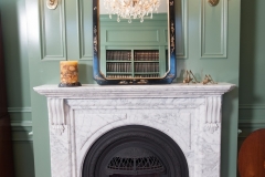 Beautiful White American Colonial Style Fireplace - Bob McGrath Construction in Colorado Springs