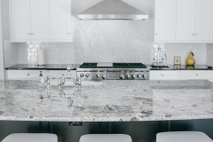 Beautiful White Bright Kitchen Design in Classic Home Renovation