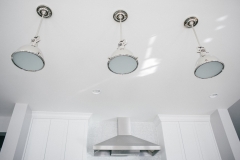 Modern Pedant Light Fixtures in Classic Home Kitchen