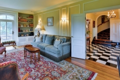 Beautiful French Manor Living Room