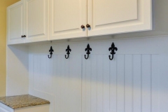 Wainscoting in Mudroom at French Manor House