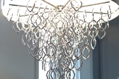 Beautiful Modern Chandelier Installed in Modern Home Design in Colorado Springs, CO