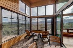 Mountain Home Patio Design - Floor to Ceiling Windows - Mountain Home Renovation